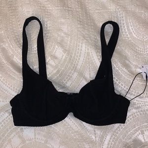 Black bathing suit top size 4
